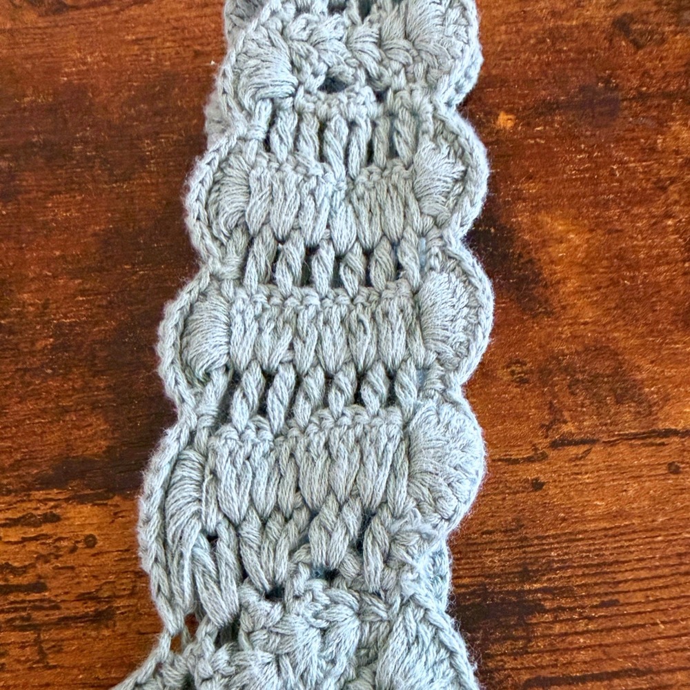 Lucky Brand Crochet Babydoll Tank Top Large Sage Green Boho Knit Cami 2024 - Picture 11 of 11